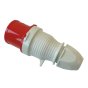 415 Volt, 5 Pin, 32 Amp, 3 Phase Replacement Plug (red)