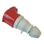 415 Volt, 5 Pin, 32 Amp, 3 Phase Replacement Socket (red)