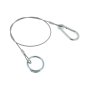Breakaway Cable 30 Inch for Trailer Safety Ring and Carbiner Fittings