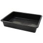 5 Pack - Black Plastic Drip Tray (Internal: 560x410mm) (External: 640x490x120mm)