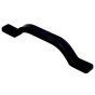Plastic Pull Handle, Black Polypropylene, 246mm Length, Ø7mm Fixings