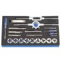 Tap and Die Set 22 Piece for Thread Cutting and Cleaning - Draper Expert