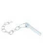 Cotter Pin & Chain Zinc Plated - Spring Loaded Ring w/ Flat Type Pin