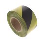 Non Adhesive Zebra Tape, Chevron Style, 70mm Wide, Yellow/Black, 500m