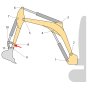 Position 8 Bush for JCB 15C-1 Mini Excavators - Replaces 401/N7193