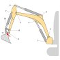 Pin (Position 11) for JCB 86C-1 Mini Excavators