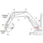 Pin (Position 1) fits Kubota KX015-4 Mini Excavator - Replaces RG138 66640