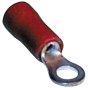 Ring Terminal 3mm (6BA) Red Electrical Fitting - 100 Pack