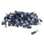 Male Bullet Terminal 5mm Blue Electrical Fitting - 100 Pack