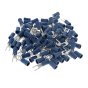 Blue 3.5mm (4BA Narrow) Fork Terminal, 100 Pack