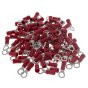 Ring Terminal 5mm (2BA) Red Electrical Fitting - 100 Pack