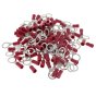 Ring Terminal 8mm (5/16") Red Electrical Fitting - 100 Pack
