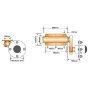 Trailer Suspension Unit Pair with Hubs, 500kg, 4-Stud 4in PCD (LH/RH)