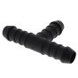 Black 14mm Plastic T-Piece Hose Joiner/Pipe Connector