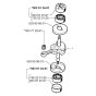Crankshaft for Husqvarna Auger