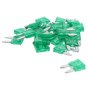 Mini Blade Fuses, Green 30 Amp, Pack of 25