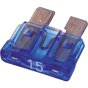 Standard Littlefuse ATO Blade Fuses, Blue 15 Amp, Pack of 100