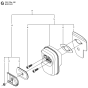 Muffler Assembly for Husqvarna 236e