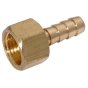Brass Hexagon 3/8" BSP Female Nut and 1/4" Hose Tail Fitting