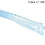 Cable Ties 4.8mm x 120mm White Nylon - 100 Pack