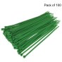 Green Cable Ties 4.8mm x 200mm, 100 Pack
