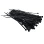 Black Releasable Cable Ties 4.8mm x 200mm - 100 Pack