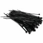 Black Releasable Cable Ties 4.8mm x 200mm - 100 Pack