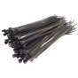 Cable Ties Assorted Sizes 100-370mm Black Nylon - 200 Pack