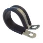 25 x Metal P Clips with Rubber Lining - 35mm