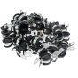 P Clips 13mm for Securing Cables, Hoses, Pipes - 50 Pack