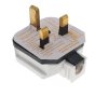 3 Pin 13 Amp Domestic Plug (White) - Sold Individually