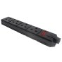Rubber Trailing Sockets 4 Gang 13 Amp, Black - Sold Individually