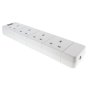 Rubber Trailing Sockets, 13 Amp, White, Sold Individually