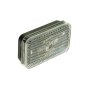 12V Slimline Clear Front Marker Lamp, Horizontal, Bulb, Spade (MP8735B)
