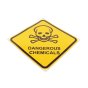 Dangerous Chemicals Self Adhesive Sticker (Diamond) - 100mm x 100mm