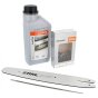 30" 3/8" 1.6mm (.063") Chain, Bar, Oil & File Kit for Stihl MS661, MS500i Chainsaws