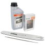 36" .404" 1.6mm (.063") Chain Bar Oil & File for Stihl MS880 Chainsaws