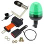 Seatbelt Warning System LED Flexi DIN Beacon c/w Side Mount Spigot