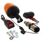 Seatbelt Warning System LED Flexi DIN Beacon c/w Bolt On Spigot - Orange