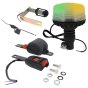 Dual Beacon Green & Amber Twin Side Spigot Retractable Seat Belt Kit