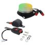 Flashing Magnetic Dual Beacon Green & Amber Retractable Seat Belt Kit