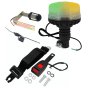 Dual Beacon Orange & Green Twin Side Fixing Spigot Non Retractable Seat Belt Kit