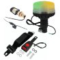 Dual Beacon Orange & Green Bolt On Spigot Non Retractable Seat Belt Kit
