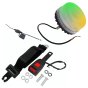 Single Bolt Fixing Dual Beacon Orange & Green Retractable Seat Belt Kit