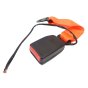 Female Half Orange Lap Seat Belt Attachment - 2 Point - Wired - 20cm