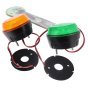 Amber/Green Flashing LED Beacon Kit (Low Profile) - 2 Bolt