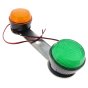 Amber/Green Flashing LED Beacon Kit (Low Profile) - 2 Bolt