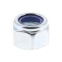 M12 Nylon Lock Nut Zinc Plated (Each) 