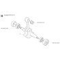 Crankshaft Assembly Husqvarna 350