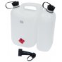 Combination Double Fuel/Oil Canister - Transparent